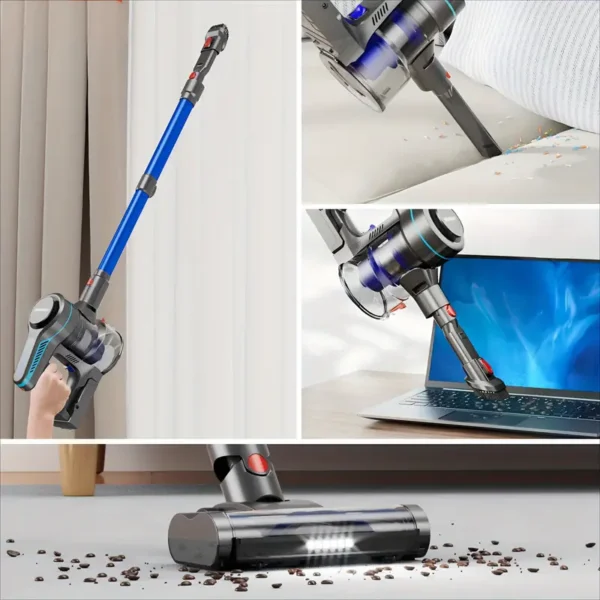 Cordless Vacuum Cleaner, 30Kpa Powerful Stick Vacuum With 45min Runtime, Anti-Tangle Vacuum Cleaners For Home, 50.72oz Dust Cup, Rechargeable Wireless Vacuum For Hardwood Floor Carpet Pet Hair - Image 8