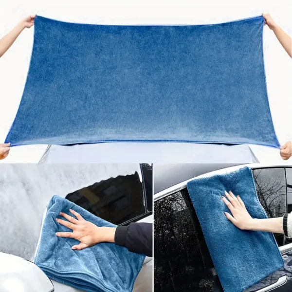 4-Pack Bath Towel Set, Extra Large & Hand Towels, Multifunctional, Modern Style, 300gsm Polyester, Solid Color, Rectangular, Machine Wash Only, High Absorbency - Image 2