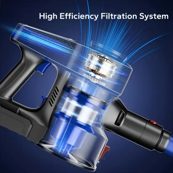 Cordless Vacuum Cleaner, 30Kpa Powerful Stick Vacuum With 45min Runtime, Anti-Tangle Vacuum Cleaners For Home, 50.72oz Dust Cup, Rechargeable Wireless Vacuum For Hardwood Floor Carpet Pet Hair - Image 6