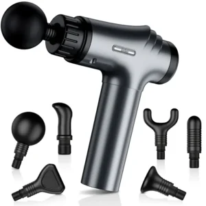 30 Speed Level Quiet Muscle X6 Massage Gun, GVBER Athlete Deep Tissue Portable Massager with 6 Massage Heads, Office Gifts for Friends, Family, Loved Ones, Christmas Gifts, Holiday Gifts for Men and Women
