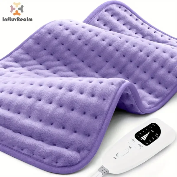 12" X 24" Soft Flannel InfLuvRealm Heating Pad For Back, Neck And Shoulder, Electric Blanket With 6 Heat Settings, Auto Shut-Off, Moist Dry Heat Options, Machine Washable, Birthday Chrismas Gifts For Women Men - Image 4