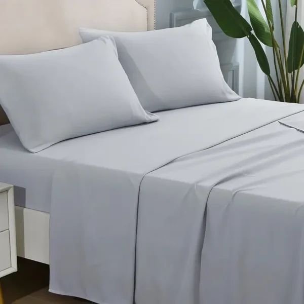 4pcs 2000TC Ultra Soft & Breathable Sheets with 14" Deep Pocket for Queen Bed Sheets - Shrinkage & Fade Resistant Luxury Hotel-Grade Easy Care Sheet Set Bed Sheet Sets(Fitted Sheet Flat Sheet Pillowcase) Halloween Christmas Gifts - Image 4