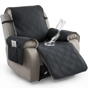 Waterproof Recliner Chair Cover, Non Slip, Wear-resistant For Recliner Chair With Pocket, Washable/Winter Insulation/Furniture Protector For Pets (Christmas Decorations), Easy To Install & Easy Care For Dining Room Office House Home Décor