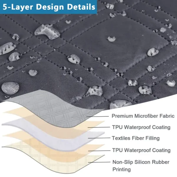 Waterproof Recliner Chair Cover, Non Slip, Wear-resistant For Recliner Chair With Pocket, Washable/Winter Insulation/Furniture Protector For Pets (Christmas Decorations), Easy To Install & Easy Care For Dining Room Office House Home Décor - Image 3