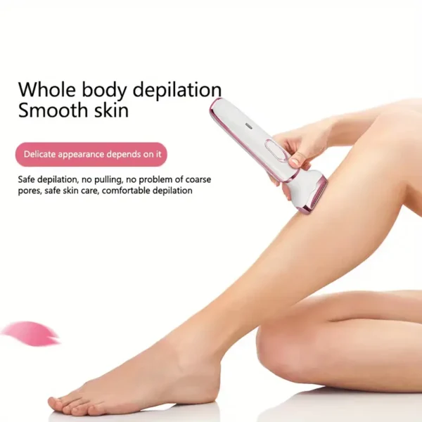 4 In 1 Women's Electric Hair Remover/Women's Multi-Function Electric Hair Remover Set/Women's Bikini Trimmer/USB Rechargeable/Hair Remover for Pubic Hair, Eyebrows, Nose, Face, Legs, / Portable, Gentle, Women's Gift, Mother's Day Gift - Image 5