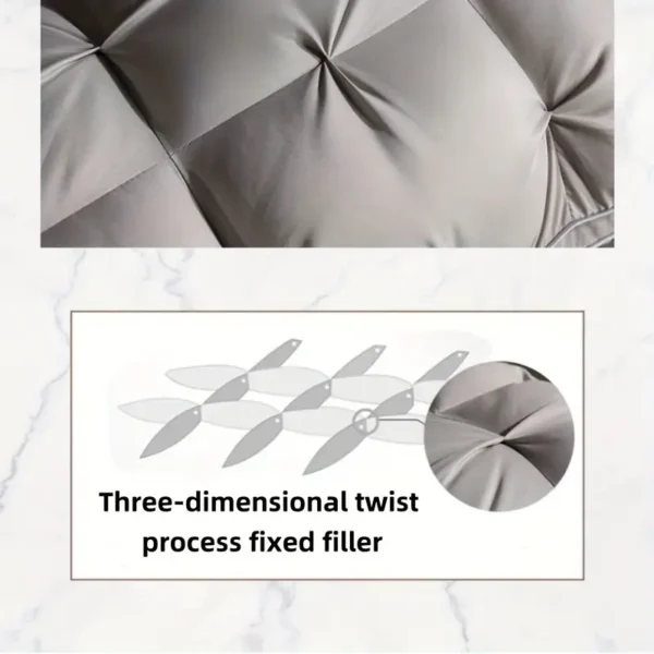 Total Of 2pcs Soft Luxury 5-Star Hotel Quality Pillow, 990g 20x30 Inches - Deep Sleep Neck Support, Non-Collapse High Pillow Core For All Seasons, Machine Washable, Perfect For Home Or Christmas Gifting - Image 2