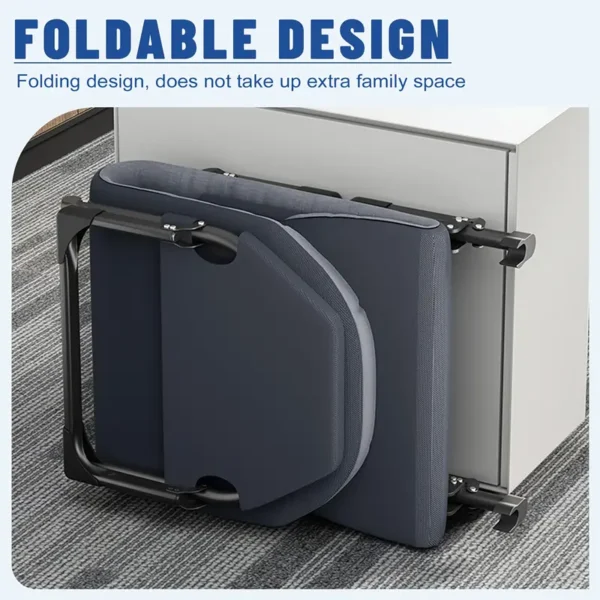 Sleeping Cots/Camping Cots for Adults 6 Adjustable Positions Portable Foldable Folding Cot with Pillow Heavy Duty Strong Frame Cot Bed for Camp, Travel, Room, Office - Image 3