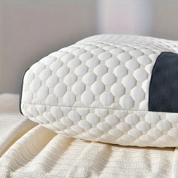 Knitted Massage Neck Pillow For Sleeping Soft, Adjustable Ergonomic Orthopedic Contour Support Pillow, High Quality Pillow Core, Removable Cover - Image 3